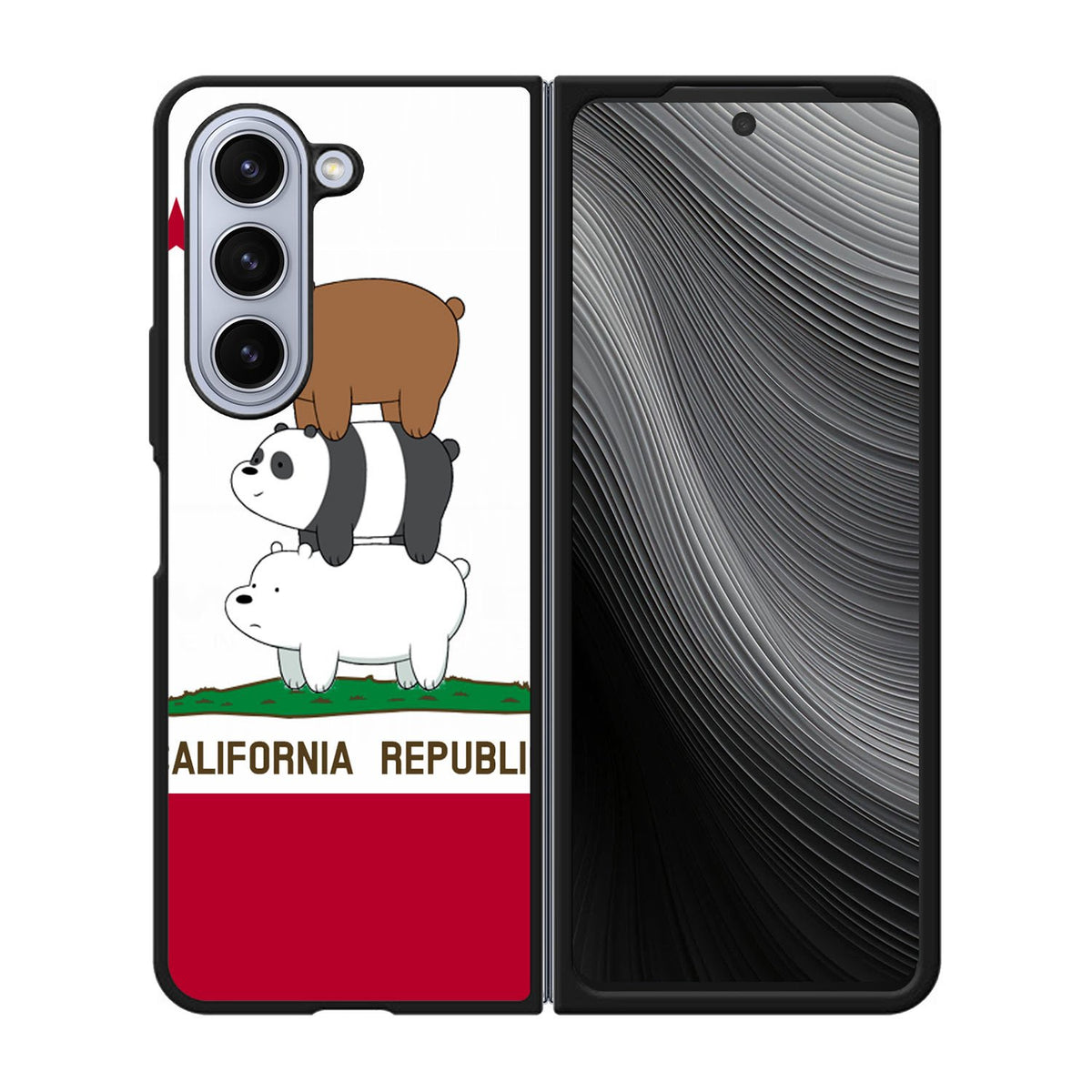 We Bare Bears California Republic Case Samsung Galaxy z Fold 5 5G BC1994