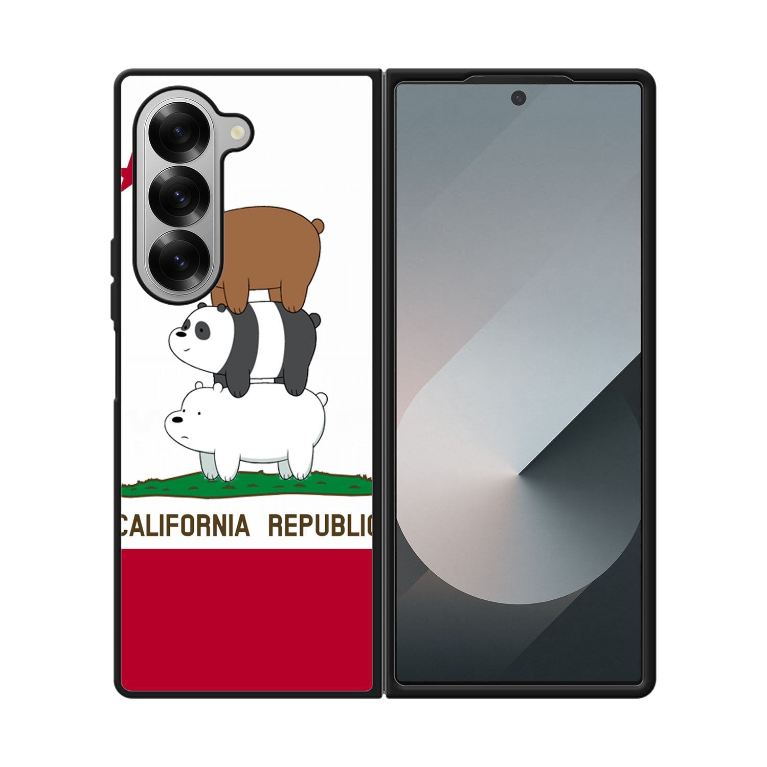 We Bare Bears California Republic Case Samsung Galaxy Z Fold 6 5G BC1994