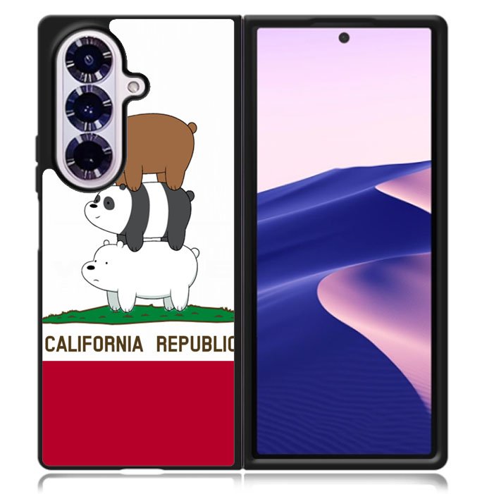 We Bare Bears California Republic Samsung Galaxy Z Fold 7 5G Case BC1994