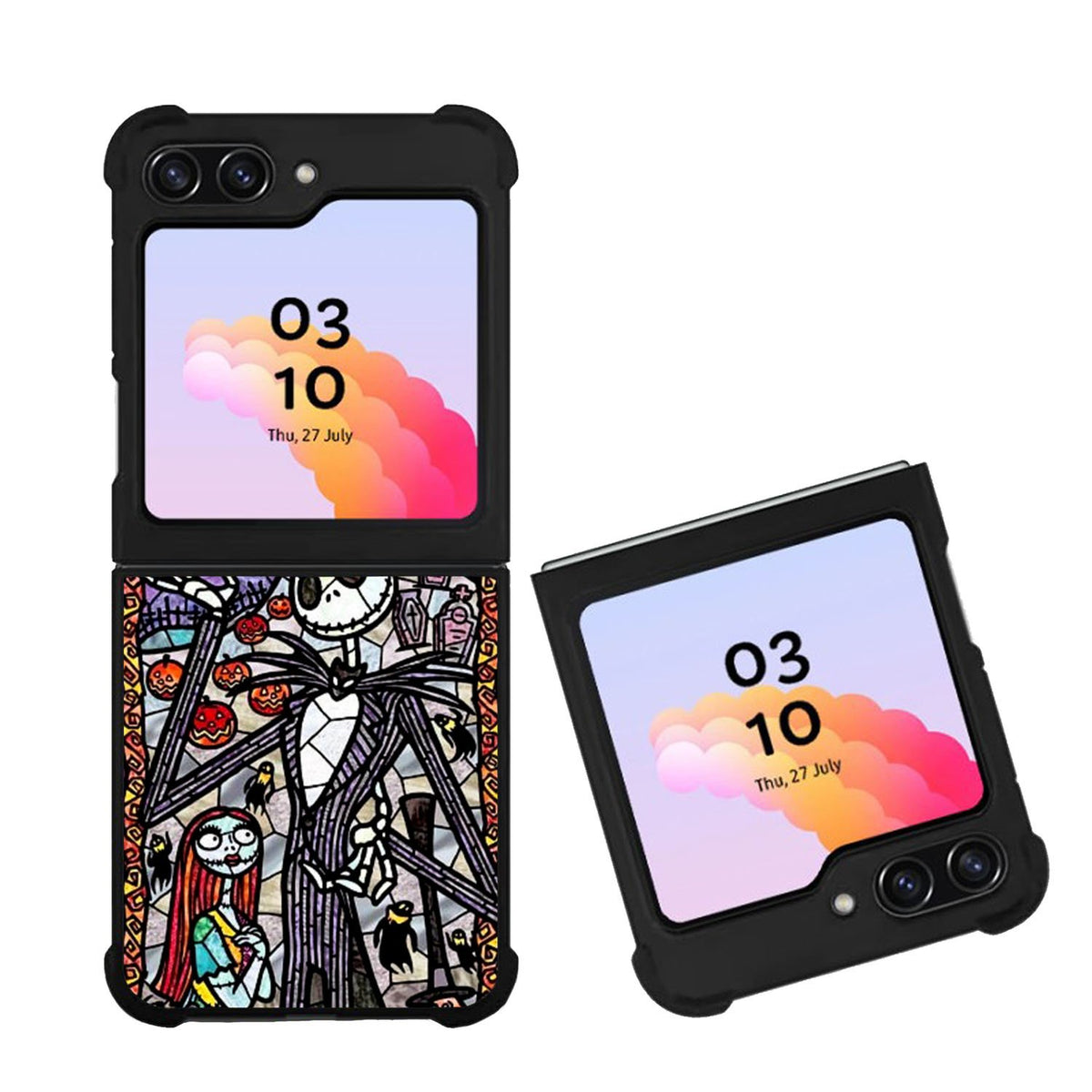 Nightmare Before Christmas Art Glass Case Samsung Galaxy Z Flip 5 5G BC2090