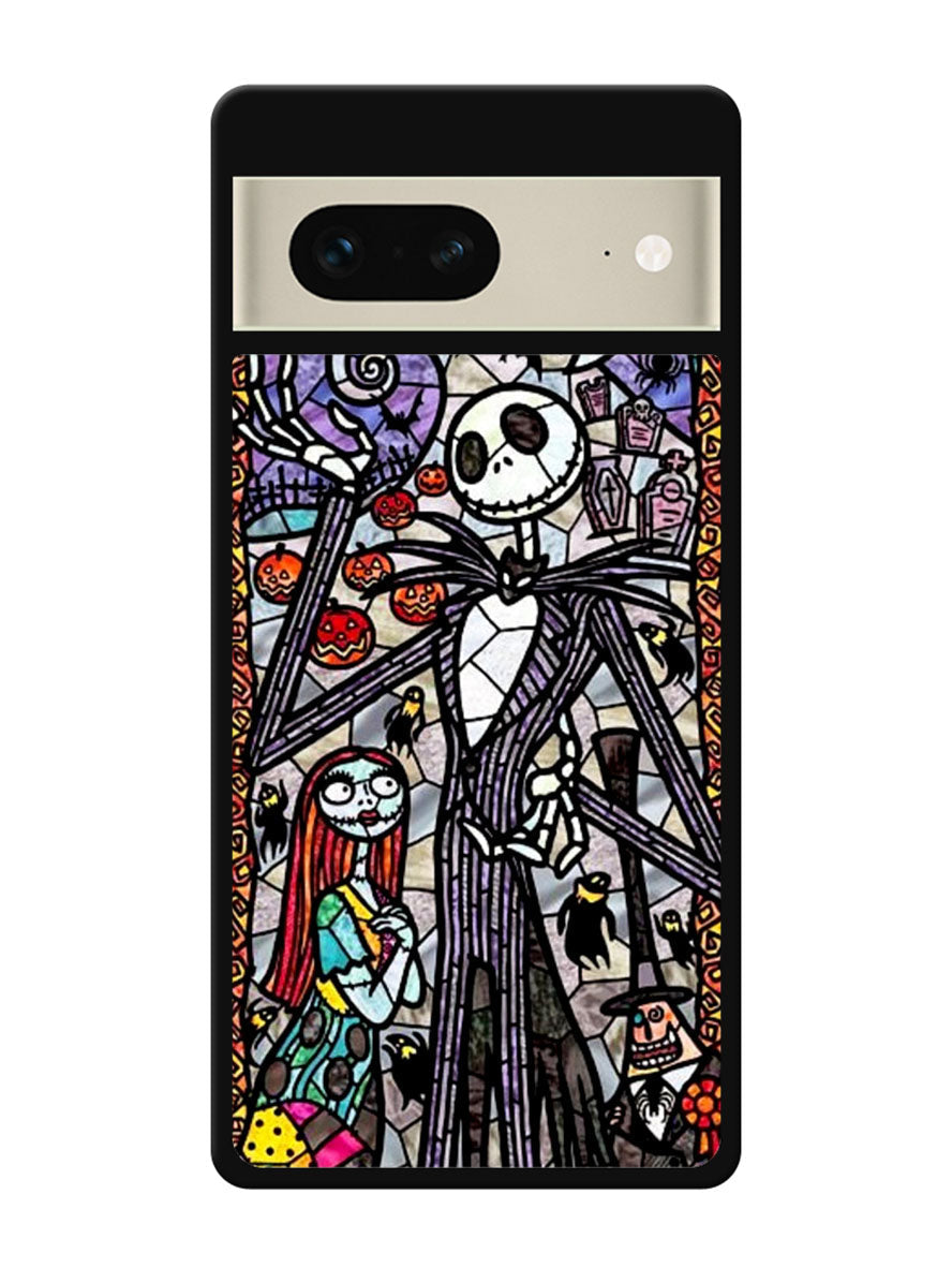 Nightmare Before Christmas Art Glass Google Pixel 7 Case