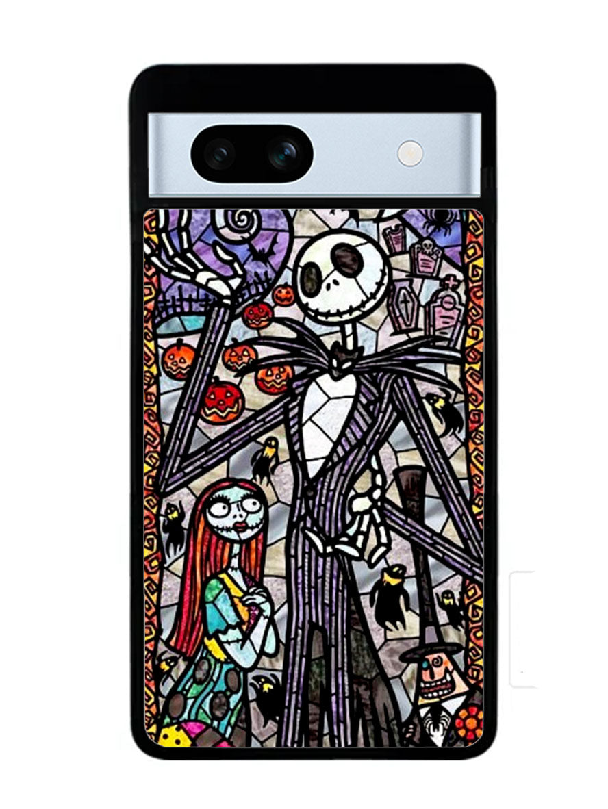 Nightmare Before Christmas Art Glass Google Pixel 7A Case