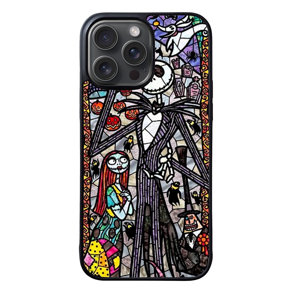 Nightmare Before Christmas Art Glass Case iPhone 15 Pro Max BC2090