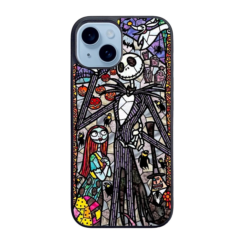 Nightmare Before Christmas Art Glass Case iPhone 15 Plus BC2090