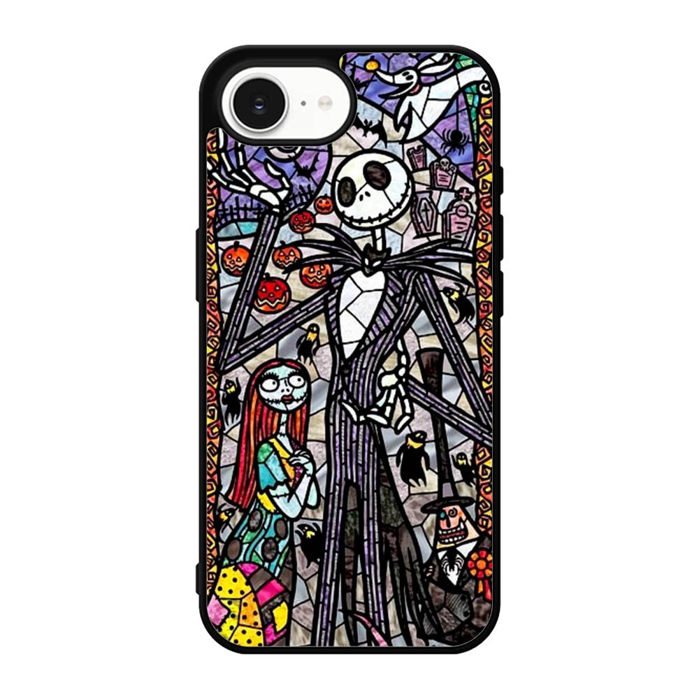 Nightmare Before Christmas Art Glass iPhone 16e Case BC2090