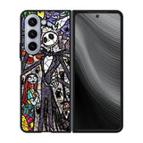 Nightmare Before Christmas Art Glass Case Samsung Galaxy z Fold 5 5G BC2090