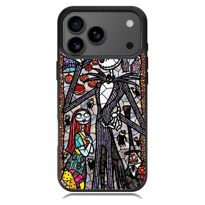 Nightmare Before Christmas Art Glass iPhone 17 Pro Case BC2090