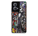 Nightmare Before Christmas Art Glass Motorola Moto Edge 2024 Case FE6176