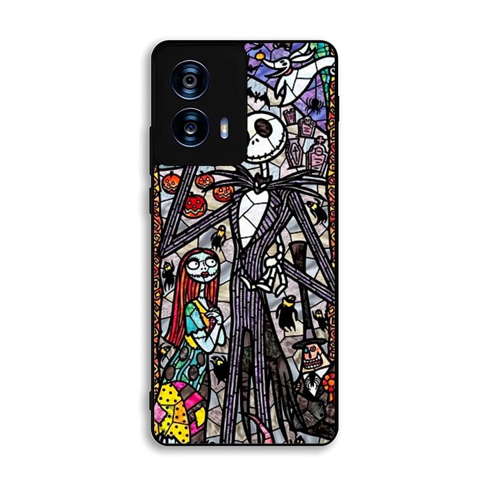 Nightmare Before Christmas Art Glass Motorola Moto G Power 5G 2024 Case FE1662