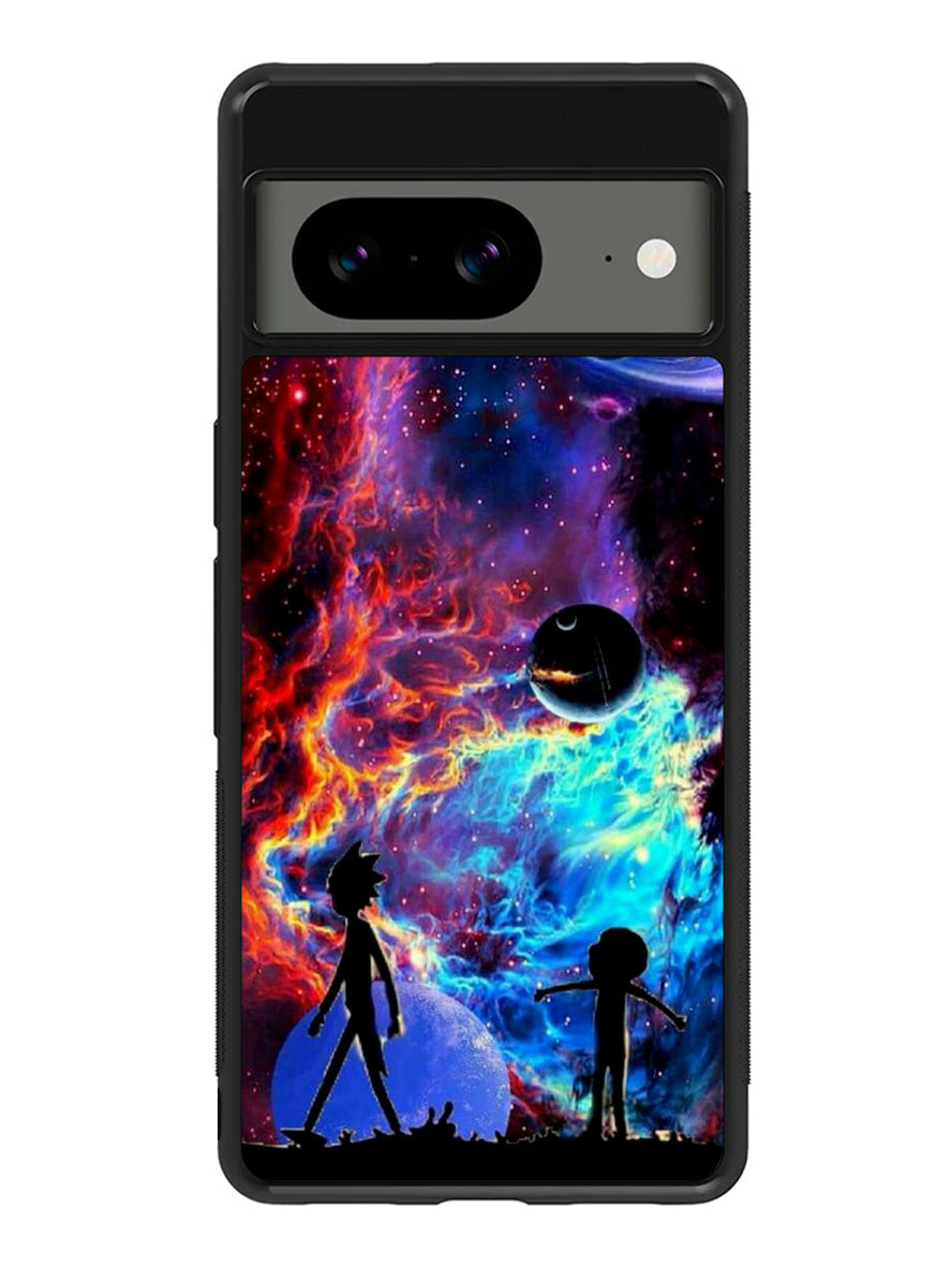 Rick And Morty Flat Google Pixel 8a Case