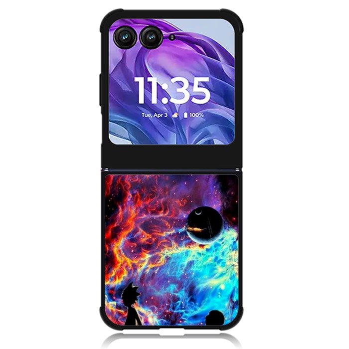Rick And Morty Flat Motorola Moto Razr 2024 , Moto Razr 50 Case