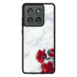 Marble With Roses Case Motorola Moto Edge 2025 BC2061