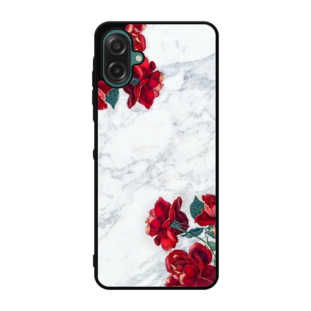 Marble With Roses Case Samsung Galaxy A07 BC2061