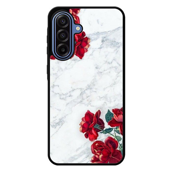 Marble With Roses Samsung Galaxy A17 5G Case BC2061
