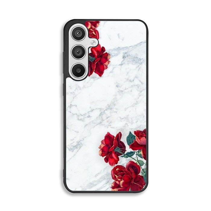 Marble With Roses Samsung Galaxy A26 Case BC2061