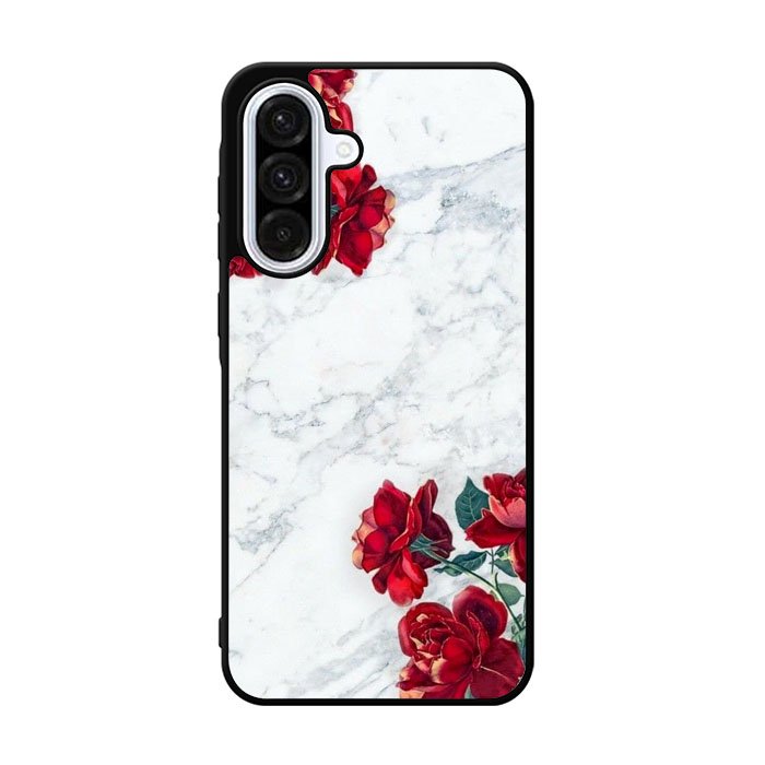 Marble With Roses Samsung Galaxy A36 Case BC2061
