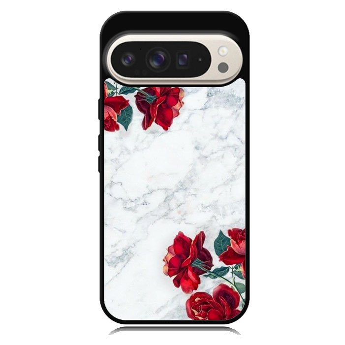 Marble With Roses Google Pixel 10 Pro XL Case BC2061