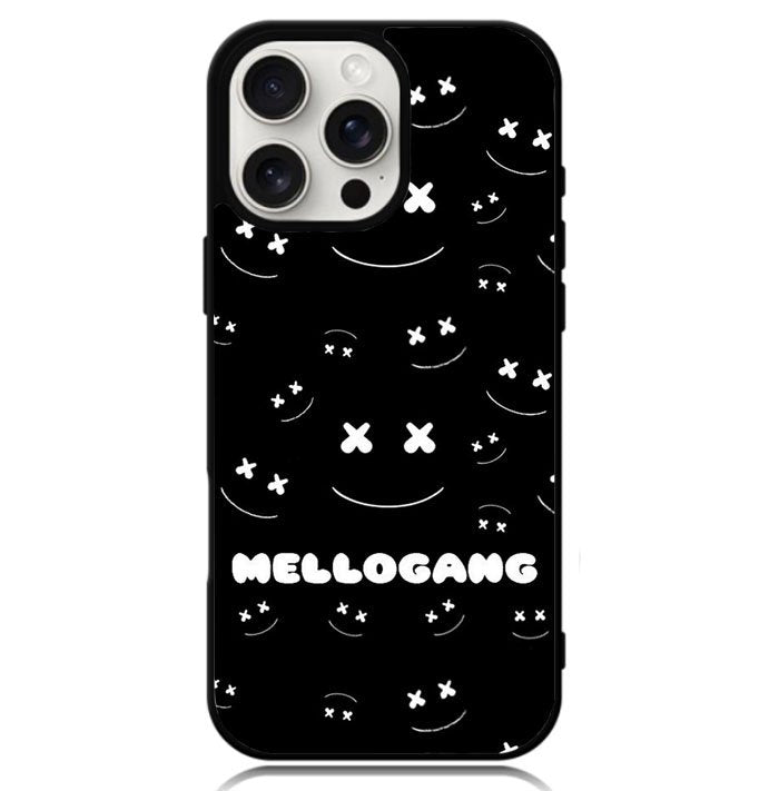 Marshmello Mellogang Black Art Case iPhone 16 Pro BC2063