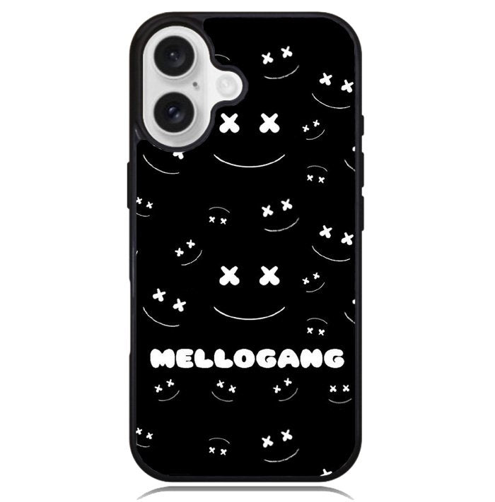Marshmello Mellogang Black Art Case iPhone 16 BC2063