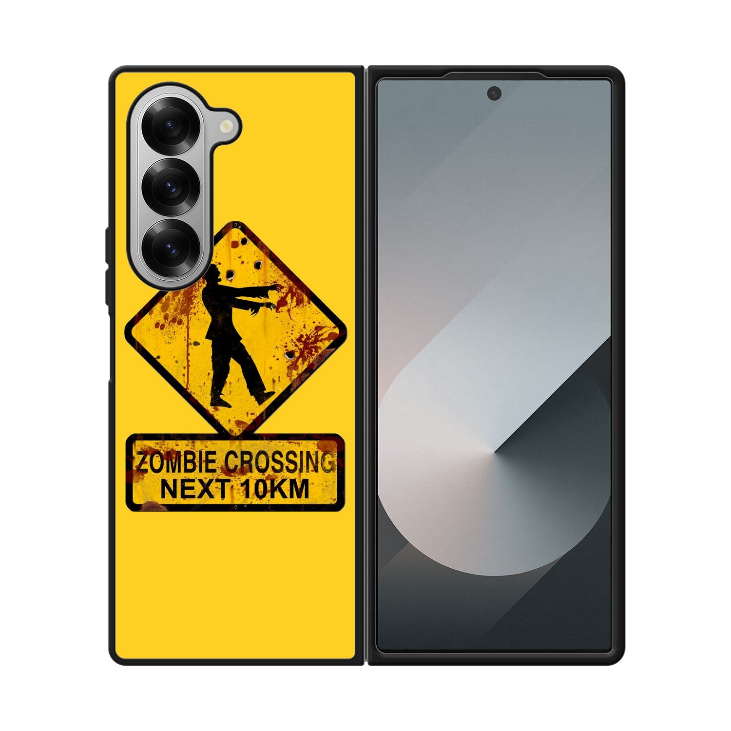 Zombie Crossing Sign Case Samsung Galaxy Z Fold 6 5G BC1977