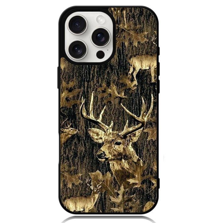 Deer Hunting Camo Case iPhone 16 Pro BC2193