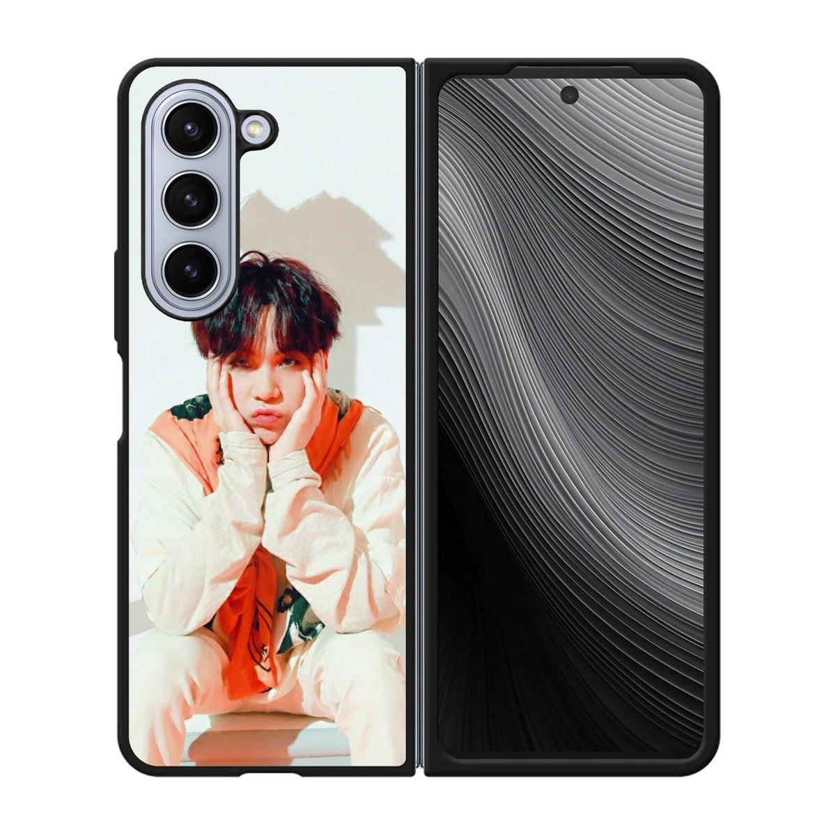 BTS Suga Wallpaper Case Samsung Galaxy z Fold 5 5G BC2268