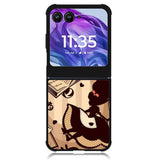 Alice in Wonderland Brown Motorola Moto Razr 2024 , Moto Razr 50 Case