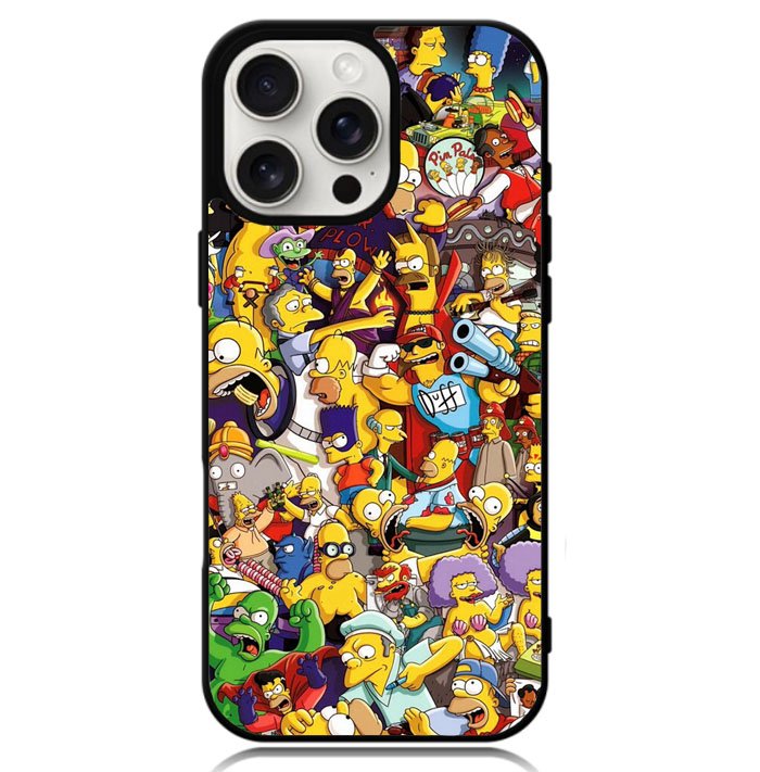 The Simpsons Collage Case iPhone 16 Pro BC2010