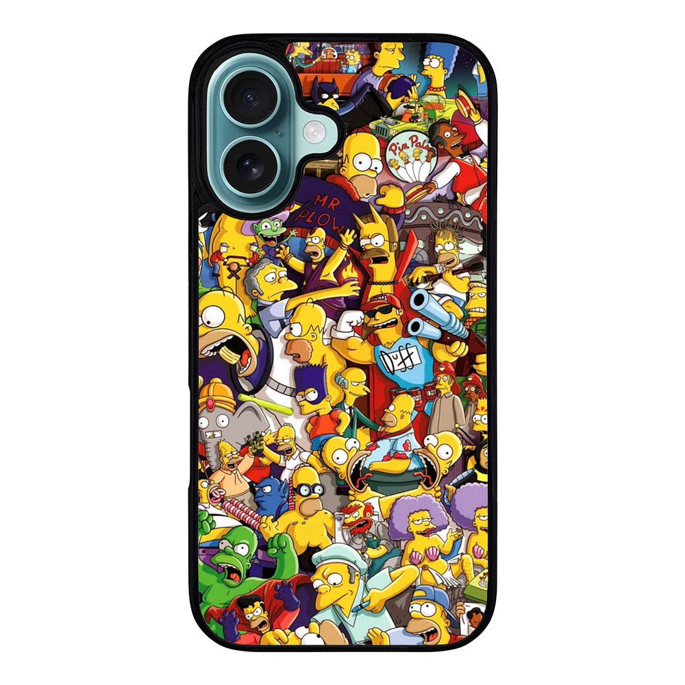 The Simpsons Collage Case iPhone 16 Plus BC2010
