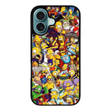 The Simpsons Collage Case iPhone 16 Plus BC2010