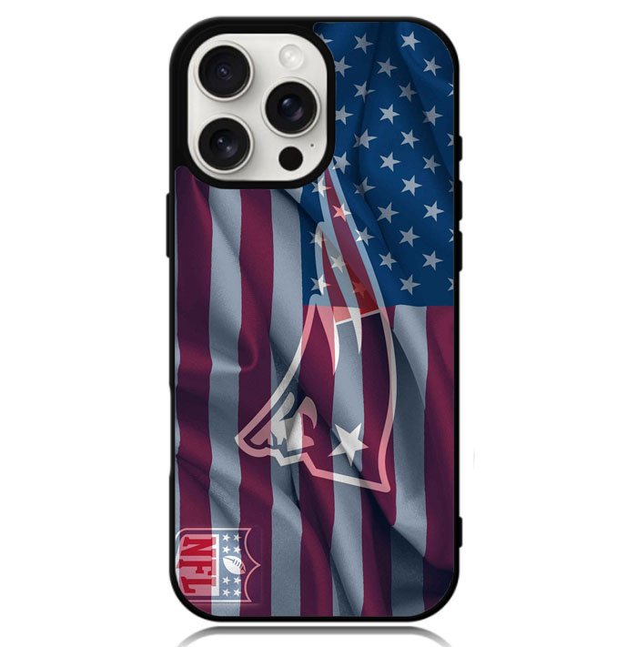 New England Patriots American Logo Case iPhone 16 Pro BC2082