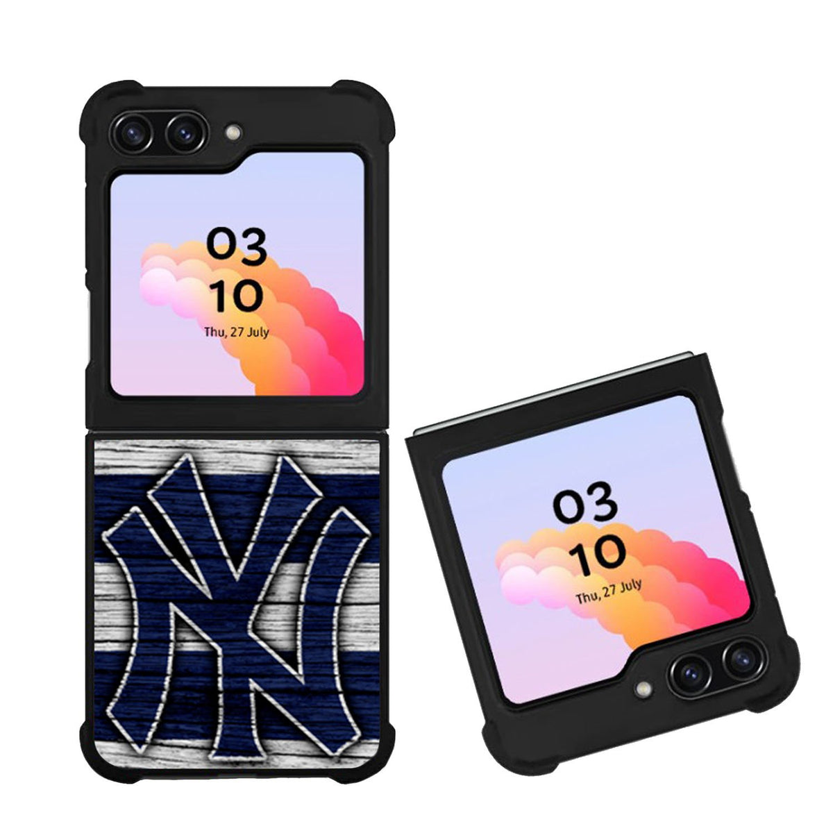 New York yankees wood Logo Case Samsung Galaxy Z Flip 5 5G BC2087
