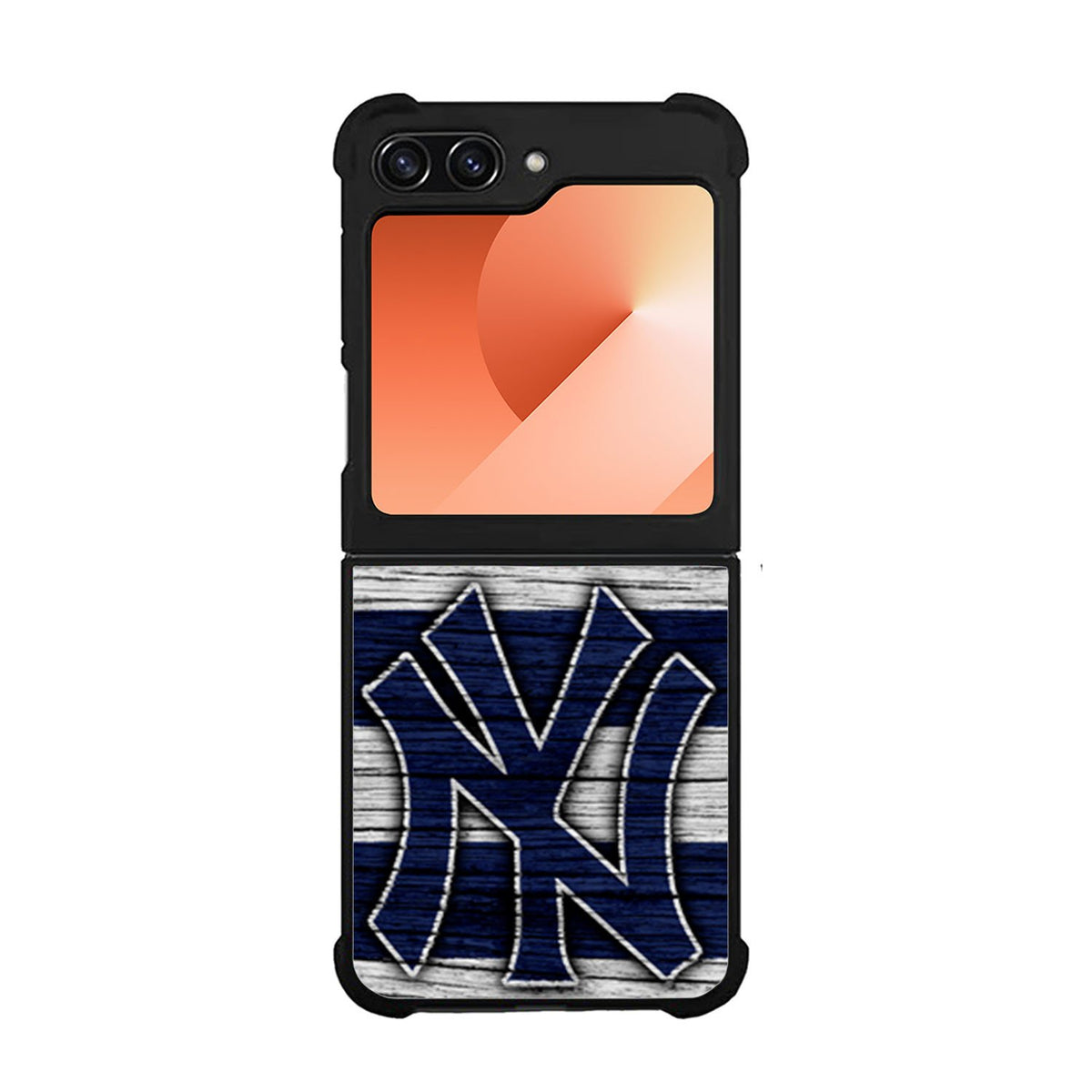 New York yankees wood Logo Case Samsung Galaxy Z Flip 6 5G BC2087