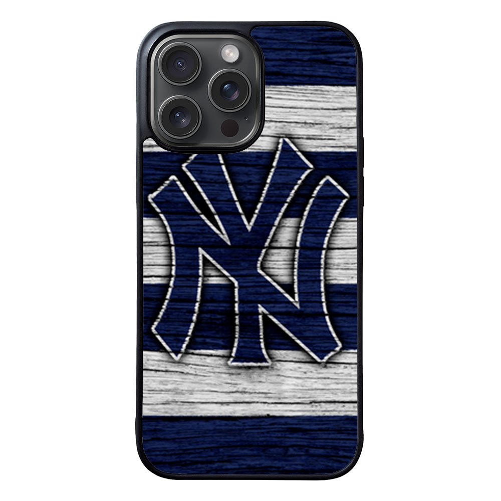 New York yankees wood Logo Case iPhone 15 Pro BC2087
