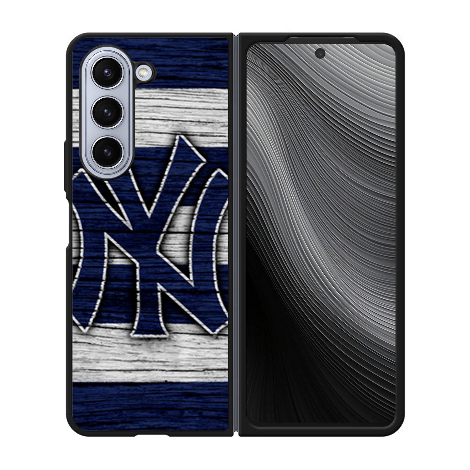 New York yankees wood Logo Case Samsung Galaxy z Fold 5 5G BC2087