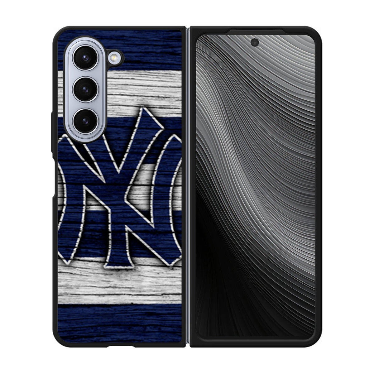 New York yankees wood Logo Case Samsung Galaxy z Fold 5 5G BC2087