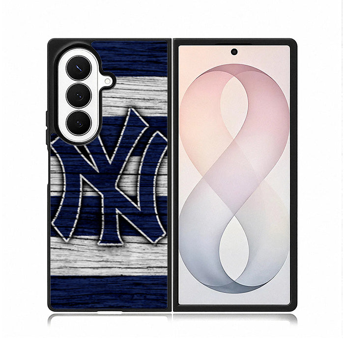 New York yankees wood Logo Samsung Galaxy Z Fold 8 Ultra Case BC2087