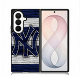 New York yankees wood Logo Samsung Galaxy Z Fold 8 Ultra Case BC2087