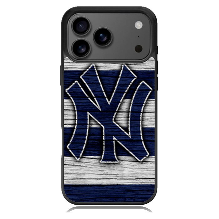 New York yankees wood Logo iPhone 17 Pro Case BC2087