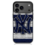 New York yankees wood Logo iPhone 17 Pro Case BC2087