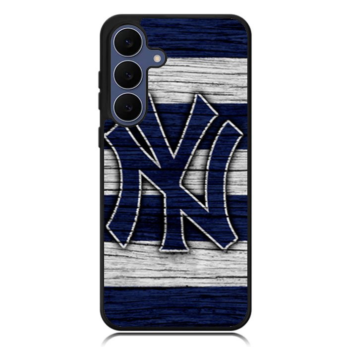 New York yankees wood Logo Samsung Galaxy S25 FE Case BC2087