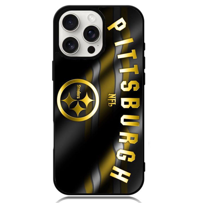 Pittsburgh NFL Gold Case iPhone 16 Pro Max BC2018