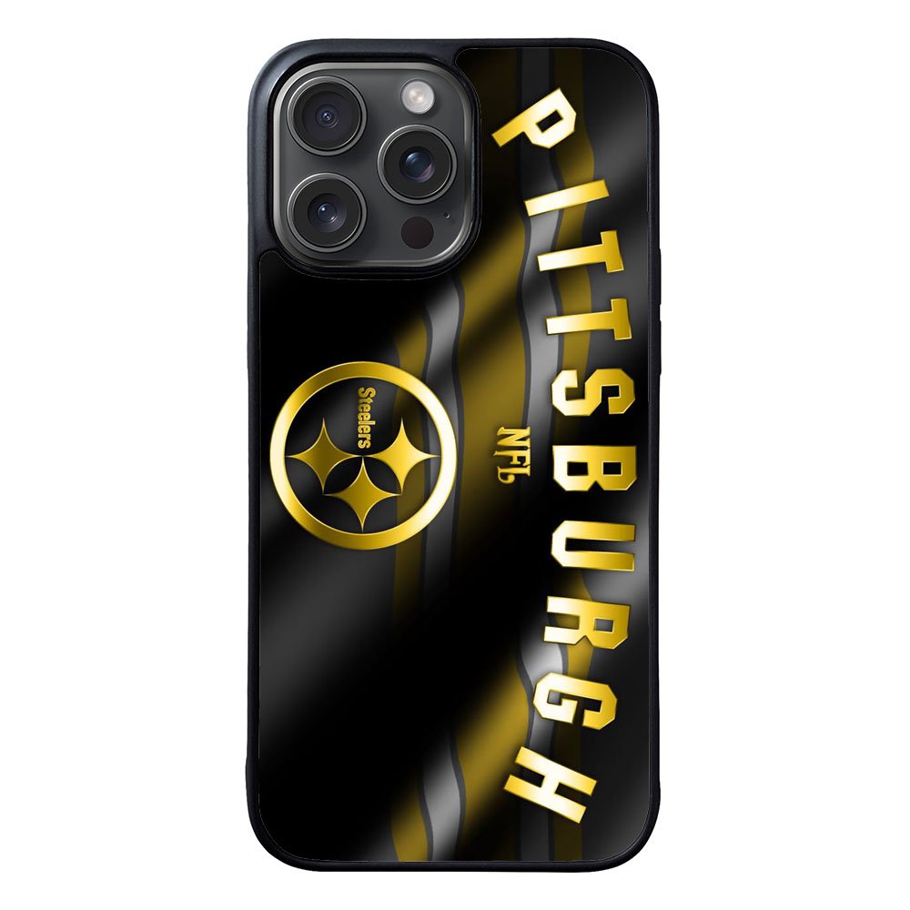 Pittsburgh NFL Gold Case iPhone 15 Pro Max BC2018