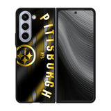 Pittsburgh NFL Gold Case Samsung Galaxy z Fold 5 5G BC2018
