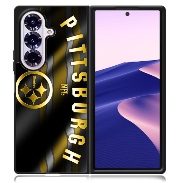 Pittsburgh NFL Gold Samsung Galaxy Z Fold 7 5G Case BC2018