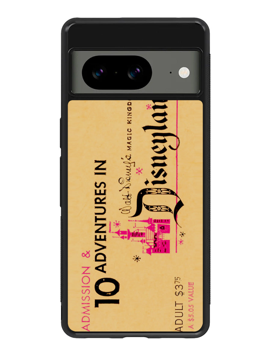 Vintage Disneyland Ticket Google Pixel 8a Case