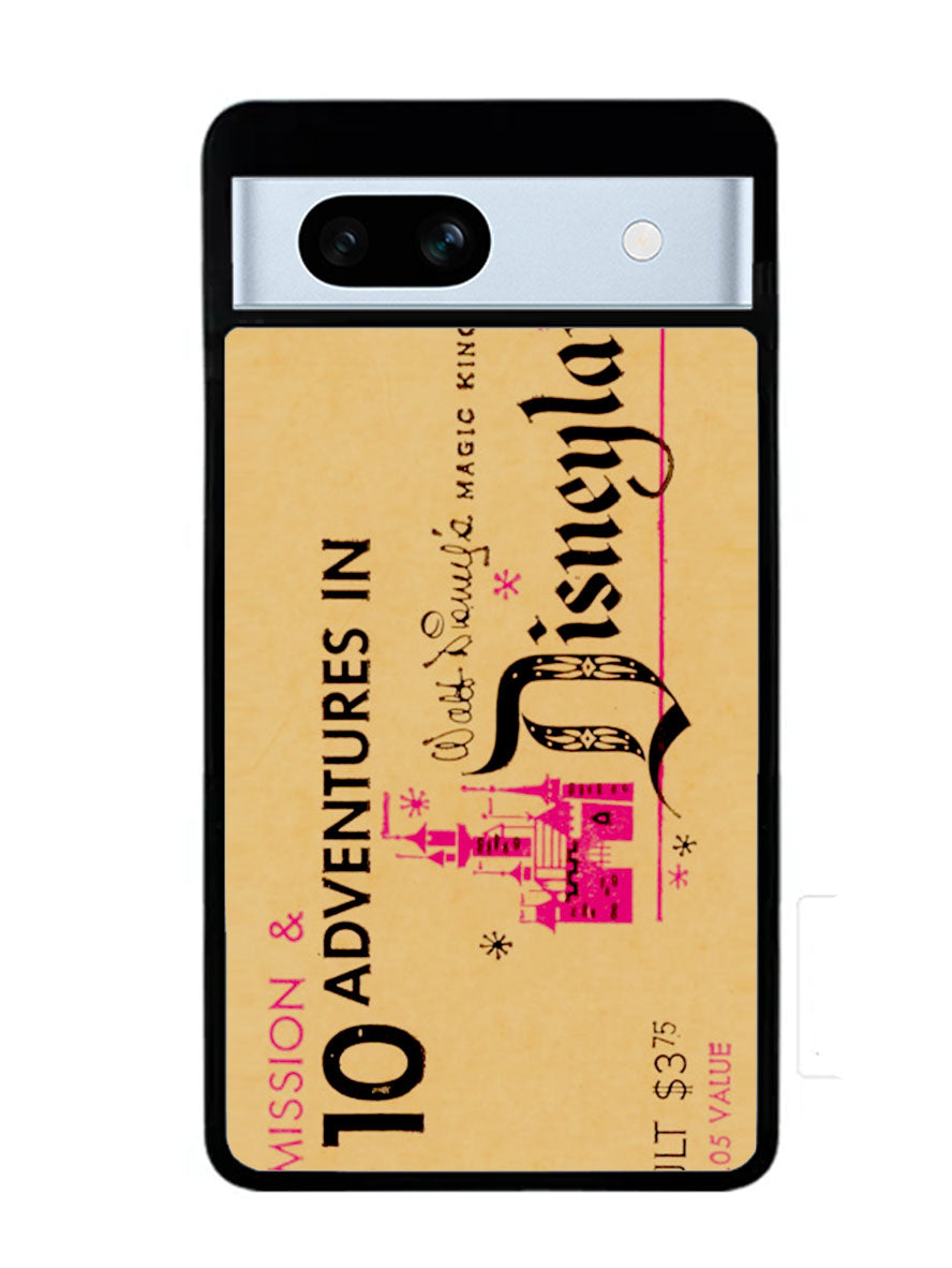 Vintage Disneyland Ticket Google Pixel 7A Case