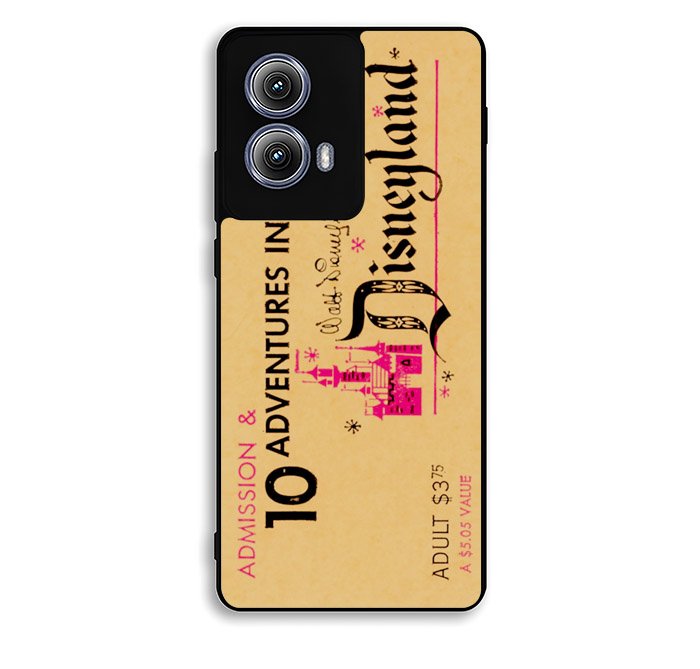 Vintage Disneyland Ticket Motorola Moto Edge 2024 Case FE7004