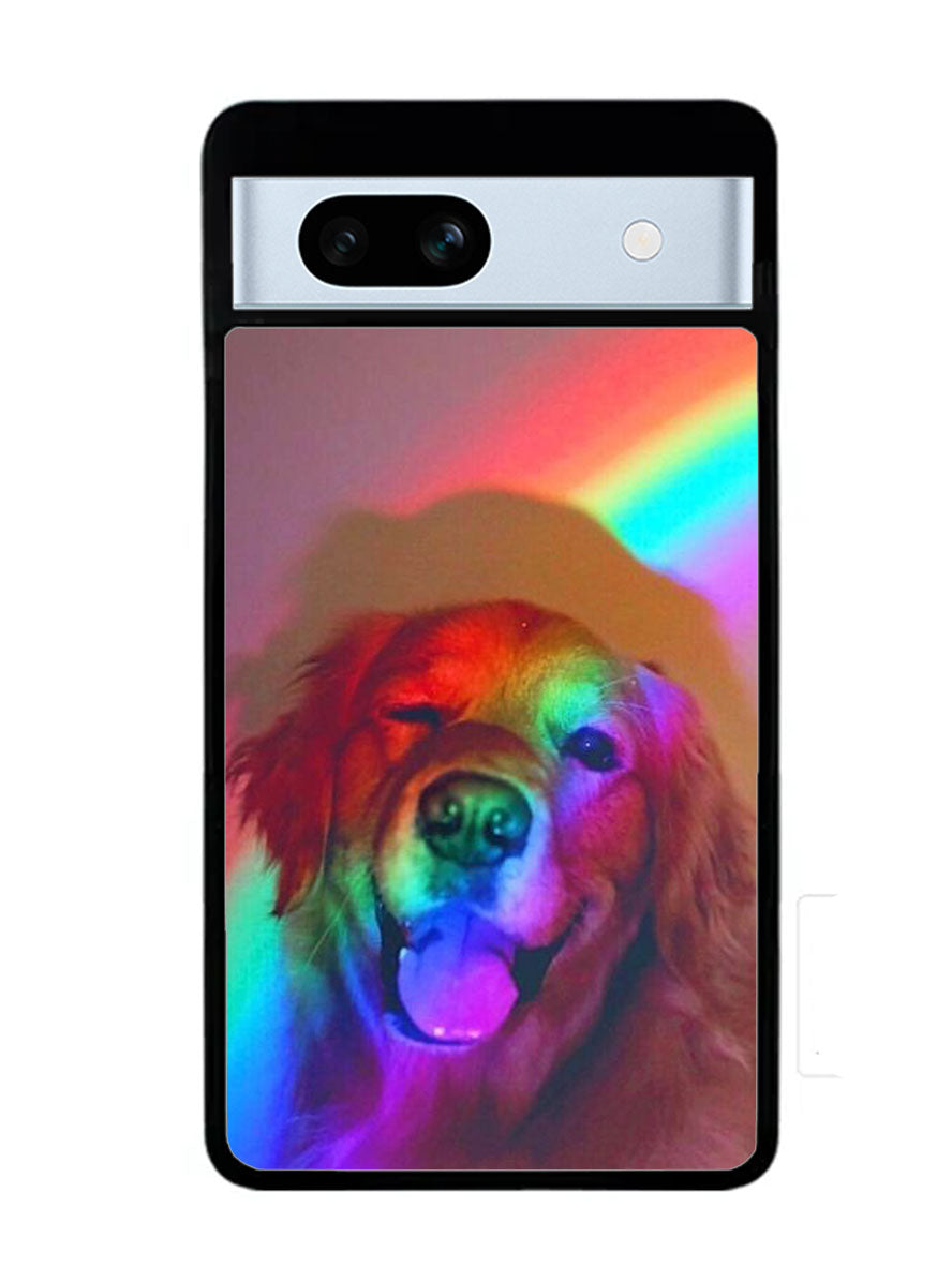Dog Rainbow Light Google Pixel 7A Case