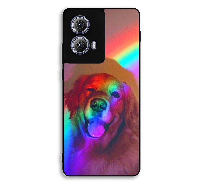 Dog Rainbow Light Motorola Moto Edge 2024 Case FE2872